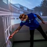 Nursing students make virtual at-home visit using new technology in the DeVos Center for Interprofessional Health